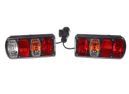 Sett med lamper med kabel og 13-pins plugg for sykkelstativ E-BIKE PREMIUM - reservedel