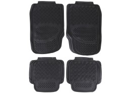 Universelle gummibilmatter CAR MAT UNI SET 3, komplett, 4 stk