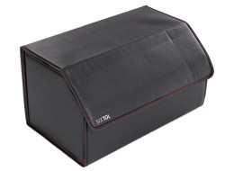 Bagasjeromsorganisator CAR COMPACT LEATHER L, 2 rom, sammenleggbar, med lokk