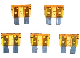 Sett med blad-sikringer for bil MECHANIC FUSE SET 5A, 100 stk
