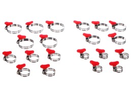 Slangeklemme med vingemutter MECHANIC CONNECT SET 20, 10-44 mm, 20 stk