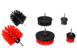 Sett med børster for drill til bilrengjøring CAR DETAILING DRILL BRUSH 6, 6 stk
