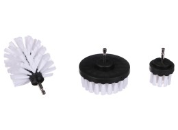 Sett med børster til drill for bilrengjøring CAR DETAILING DRILL BRUSH 3 SOFT, 3 stk