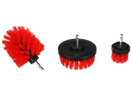Sett med børster til drill for bilrengjøring CAR DETAILING DRILL BRUSH 3 MEDIUM, 3 stk
