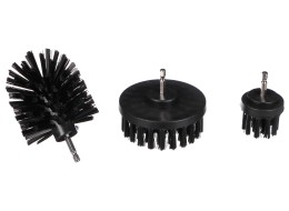 Sett med børster til drill for bilrengjøring CAR DETAILING DRILL BRUSH 3 HARD, 3 stk