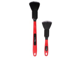 Sett med presisjonsbørster for bilrengjøring med ergo-håndtak CAR DETAILING BRUSH 2 PRO, 2 stk