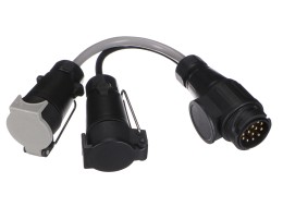 Kabelreduksjon for tilhengerplugg TRAILER CABLE 6, fra 13-pin til 7-pin N+S, 35 cm