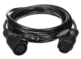 Forlengelseskabel 13-pins - uttak + plugg TRAILER CABLE 8, 12V, 5m