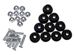 Sett med kroker og skruer for feste av nett/duk til vogn TRAILER HOOK SET 2, 10 stk