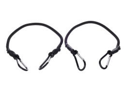 Gummestropper/gummistrikker CARGO CORD CARABINER 50, 50 cm, 2 stk