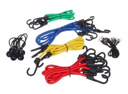 Sett med gummistrikker/gummibånd CARGO CORD SET 26, 26 stk