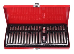 Sett med Torx-biter i metallkassett MECHANIC TORX SET 1, 40 stk