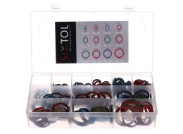 Sett med hydrauliske tetninger med gummiflens MECHANIC RING SET 4, 245 stk