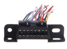OBD-II-kontakt med 16 pinner, avsluttet med 10 cm tilkoblingskabler MECHANIC CABLE 25