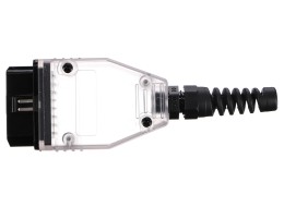OBD-II-plugg med 16 pinner for montering av egen kabel MECHANIC CABLE 30, transparent