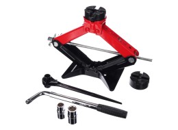 Saksekjekk med ratsje SX SCISSOR JACK WIDE PAD 2,5T