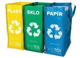 Poser til kildesortering SORT EASY 3 SLIM, 18x30x40 cm, 3 x 22 l, 3 stk