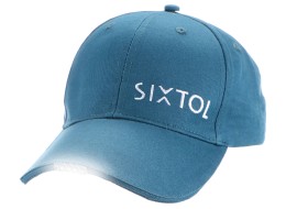 Caps med LED-lys B-CAP 25 lm, oppladbar, USB, universell størrelse, blå