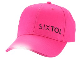 Caps med LED-lys B-CAP 25lm, oppladbar, USB, universell størrelse, rosa