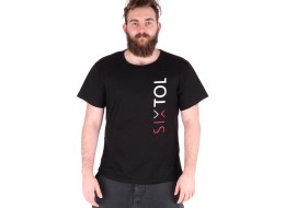 Herre T-SHIRT, svart, størrelse L, 100% bomull