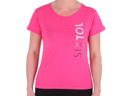 Dame T-SHIRT, rosa, størrelse S, 100% bomull